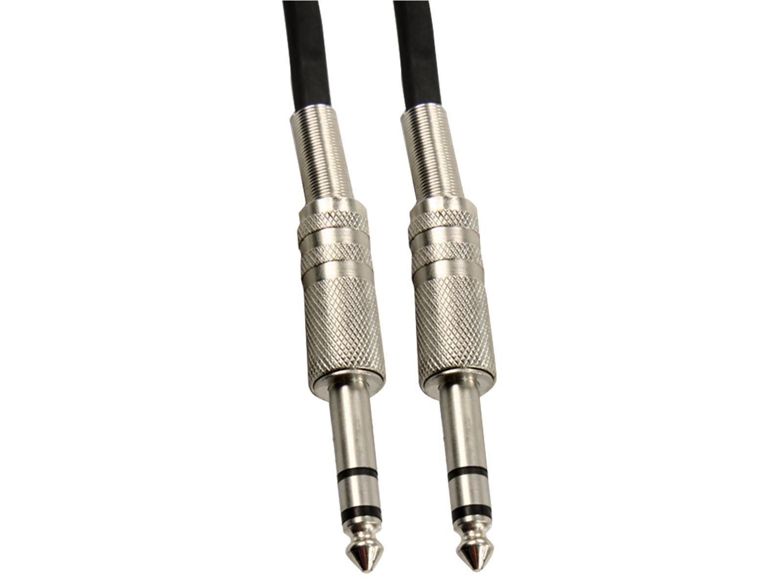 Klinke-Verbindungskabel HOLLYWOOD 10m, 6,3 mm Stecker-Stecker, stereo