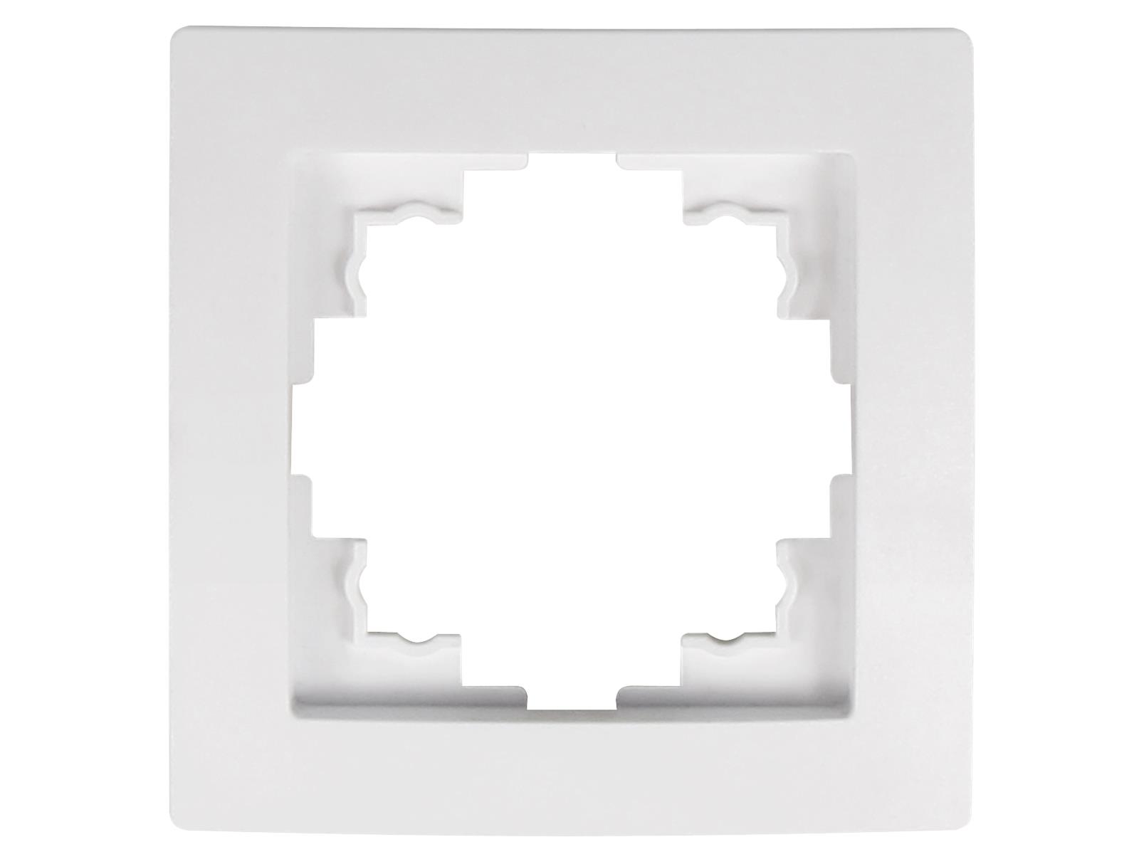 Wechselschalter McPower ''Flair'', 250V~/10A, UP, weiß, inkl. Rahmen, 20er-Pack