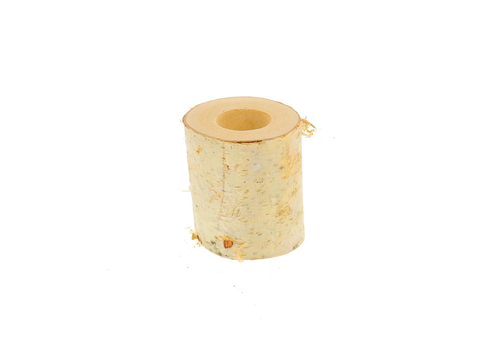 Teelichthalter Baumstamm, mittel aus Birke 10 cm
