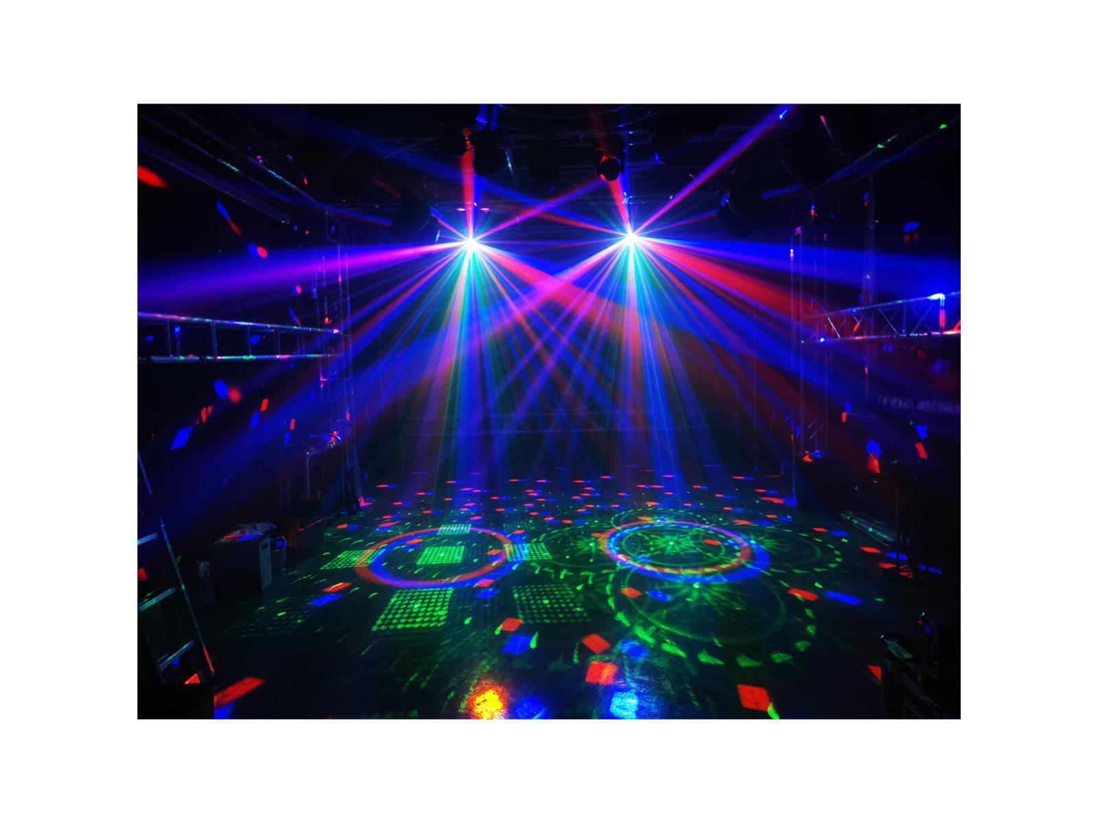 5-in-1 DMX-Lichteffekt IBIZA ''FULLMOON'' mit Wash, UV, RG Laser, Strobe & Astro 5-in-1 DMX-Lichteffekt IBIZA ''FULLMOON'' mit Wash, UV, RG Laser, Strobe & Astro