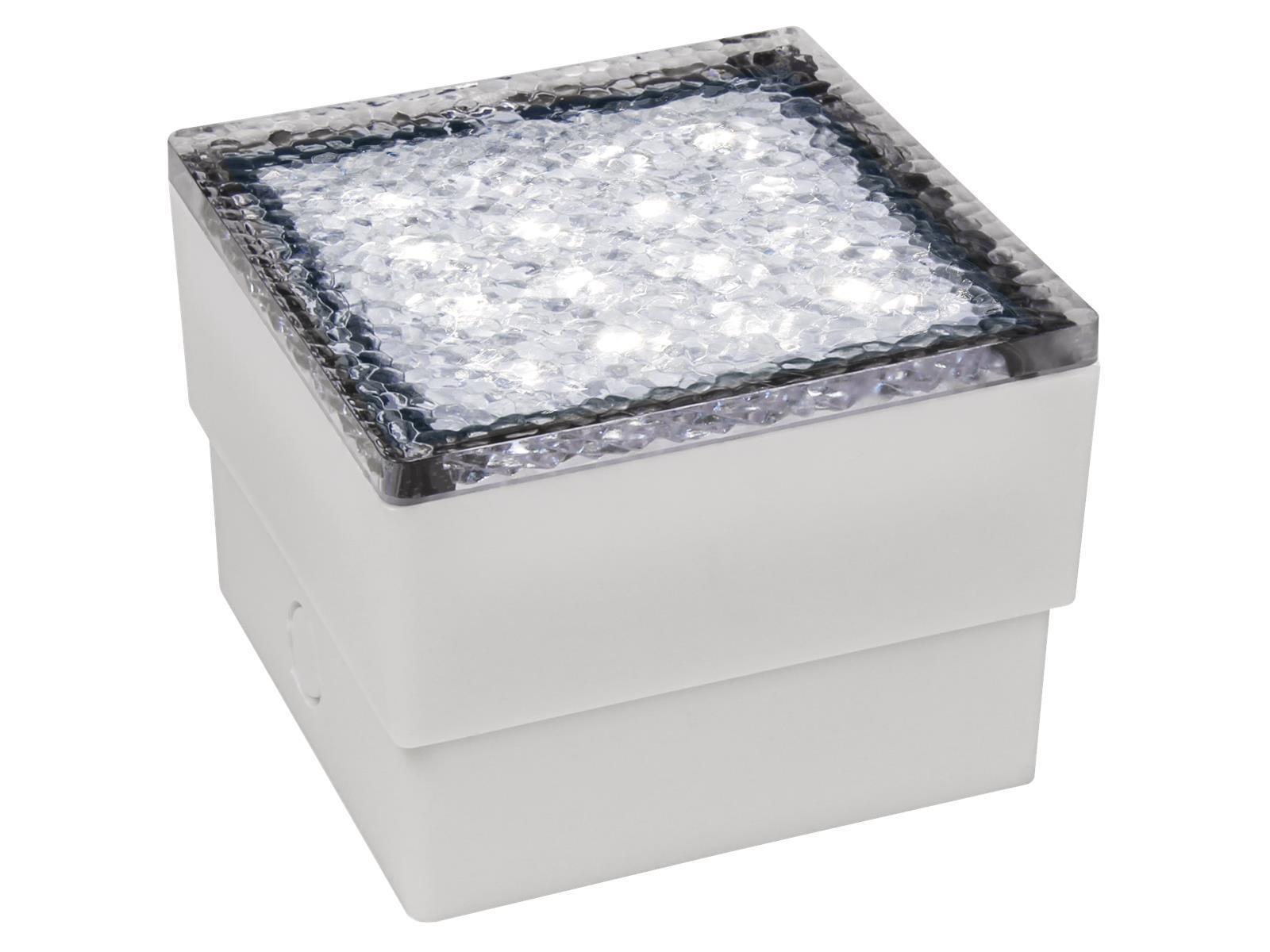 LED-Bodenleuchte McShine ''Pflasterstein'' 10x10x7cm, 80lm, IP65, neutralweiß,230V, 1.5W