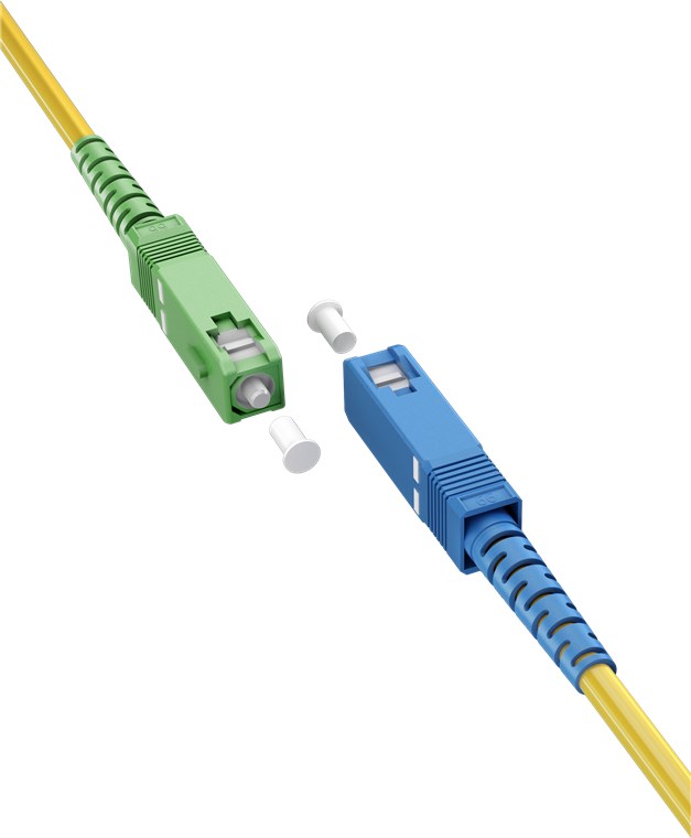 Glasfaserkabel (FTTH), Singlemode (OS2) Yellow, (Simplex), 30 m