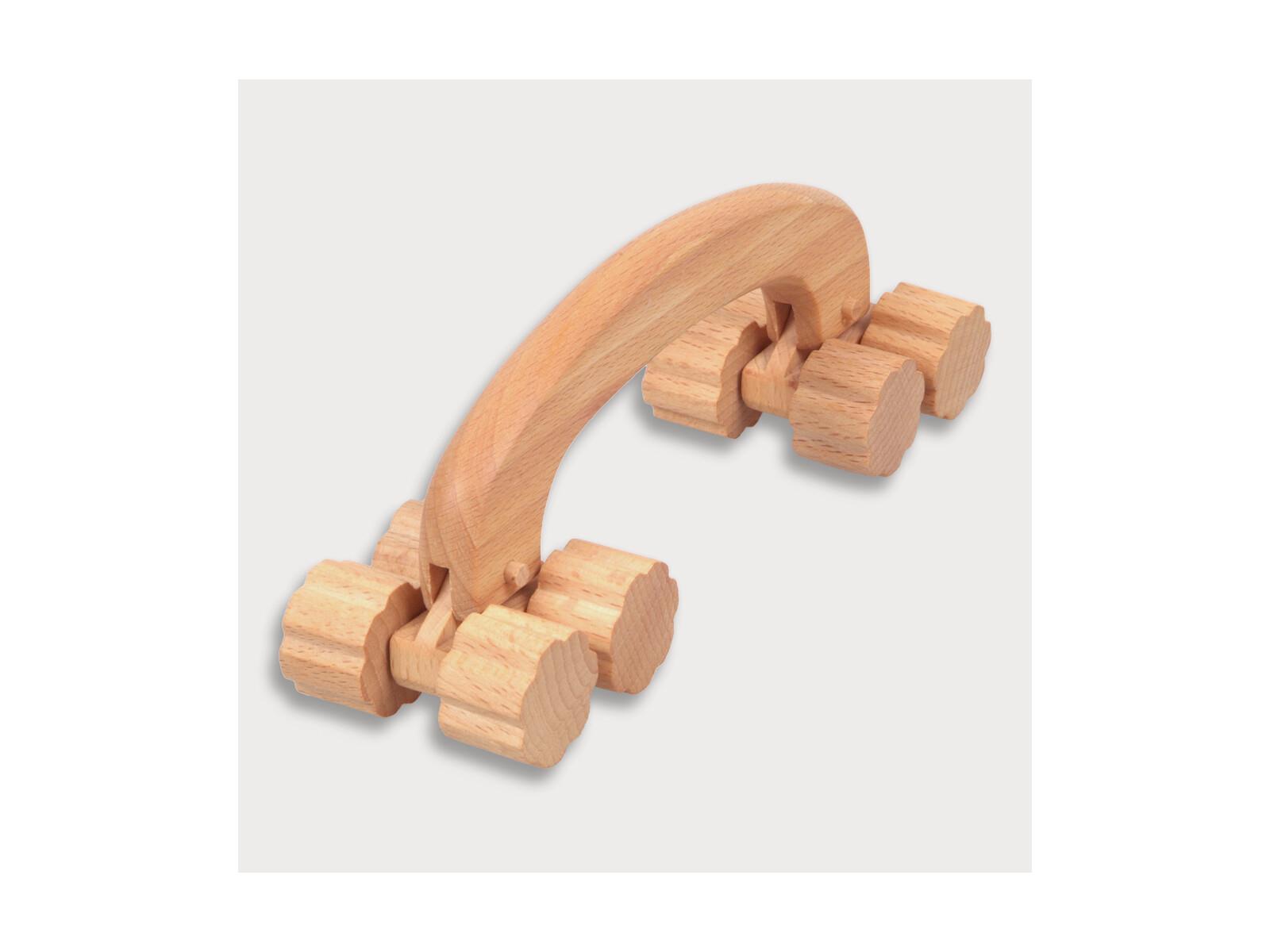 Massageroller 8 Räder aus Holz 20,5 cm