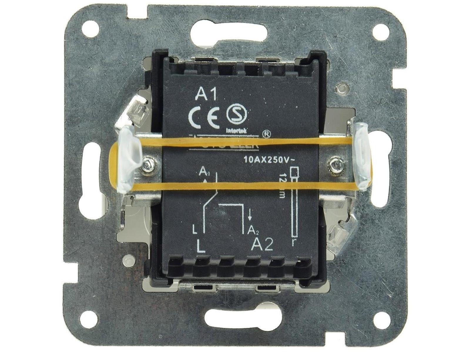 DELPHI Wechsel-Schalter Lichtschalter Unterputz Komfort Klemmanschluss weiß (20 Stück)