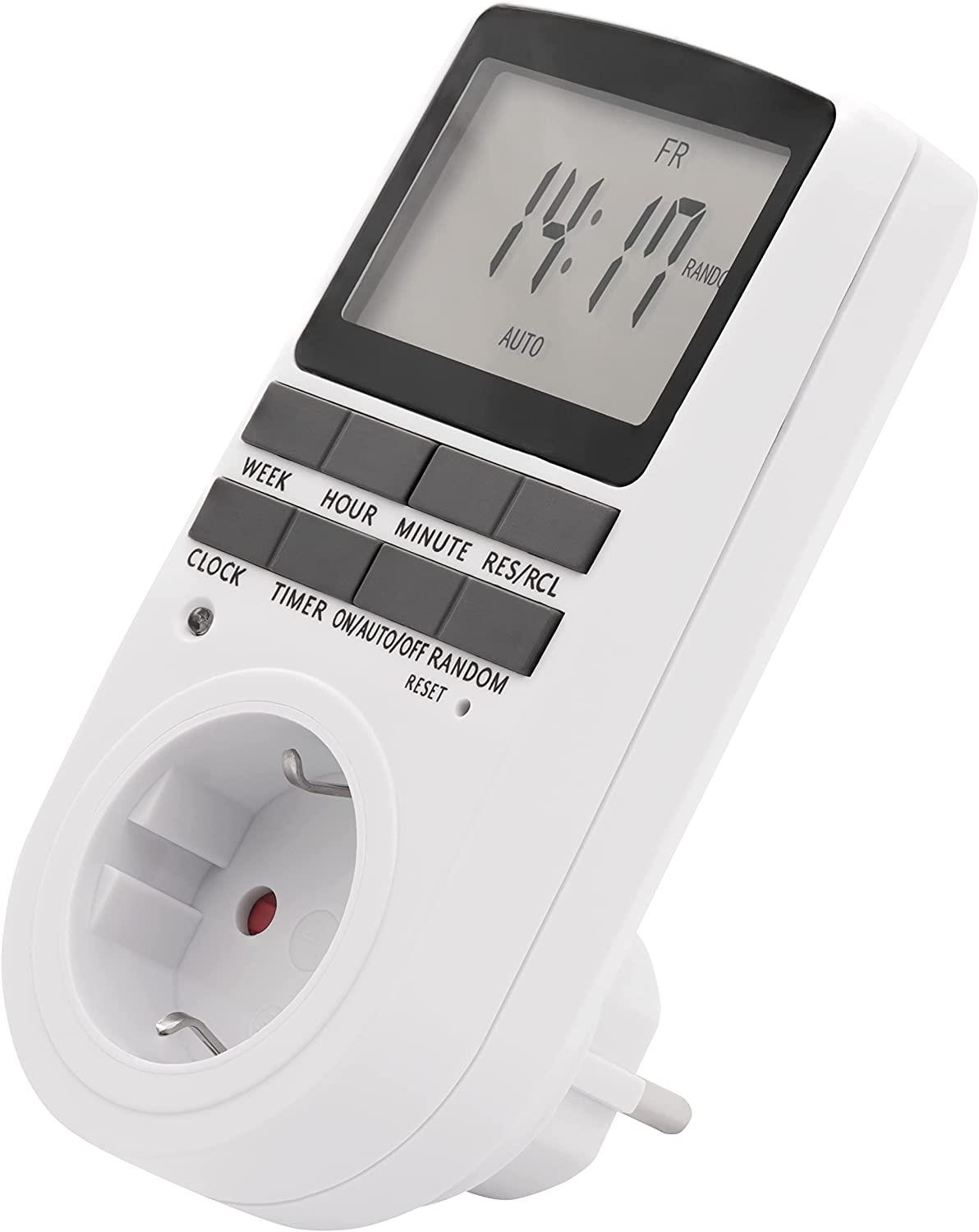 Digitale Zeitschaltuhr McPower ''WZ-10'' 2er-Pack, 10 Programme, 24Std Timer,3680W