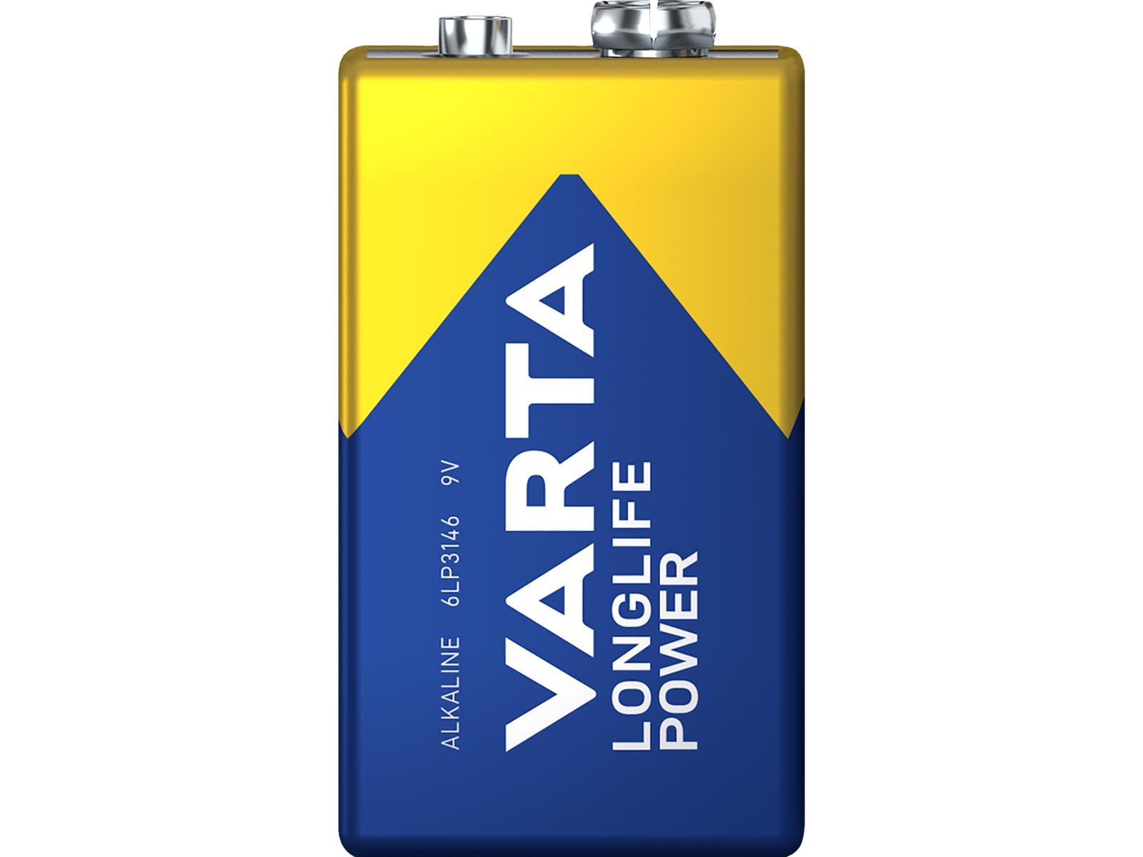 9V-Blockbatterie VARTA ''HIGH ENERGY'' 9 V, Typ 6F22, 1-er Blister