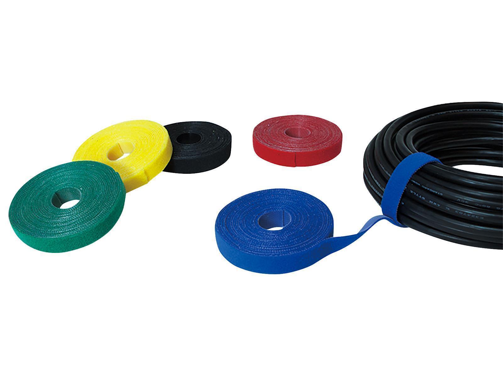 Kabelbinder aus Klettband, 4m, blau