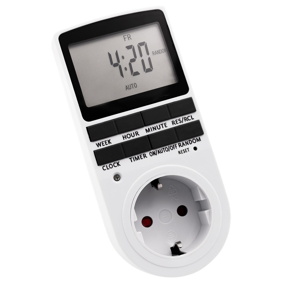 Digitale Zeitschaltuhr McPower ''WZ-10'' 10 Programme, 24Std Timer, 3680W