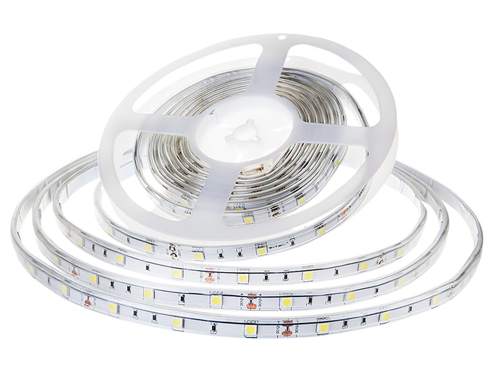 LED-Stripe 30LED/m, 420lm/m, 4,8W/m, 12V, warmweiß 3000k, 5m, IP65