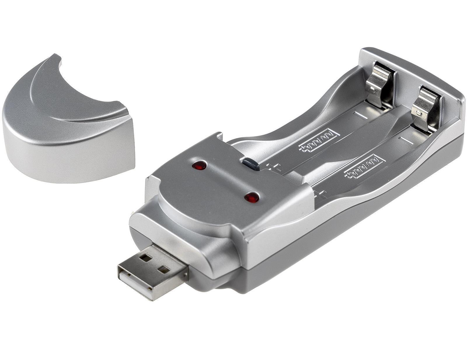 Akku-Ladegerät USBfür 2x Micro AAA/Mignon AA