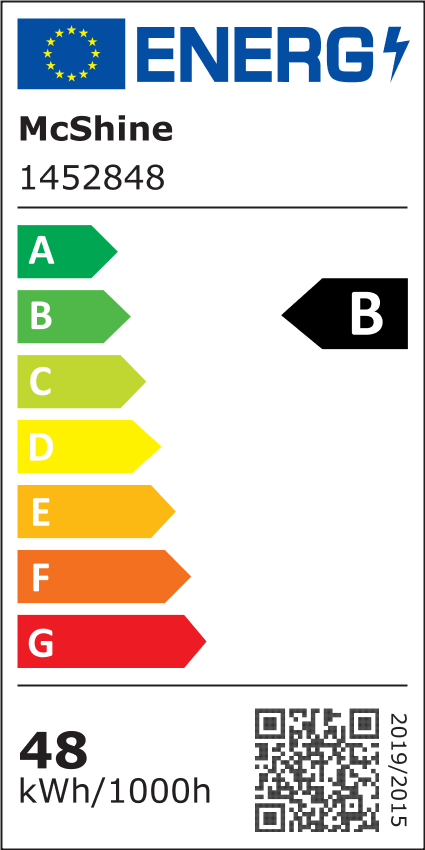 LED-Stripe McShine, 10m, warmweiß, 600LEDs, 12000lm, 12V/48W, IP20