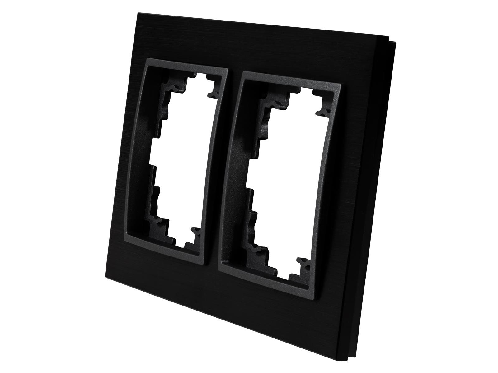 Rahmen McPower ''Flair'', 2-fach, schwarzes Aluminium