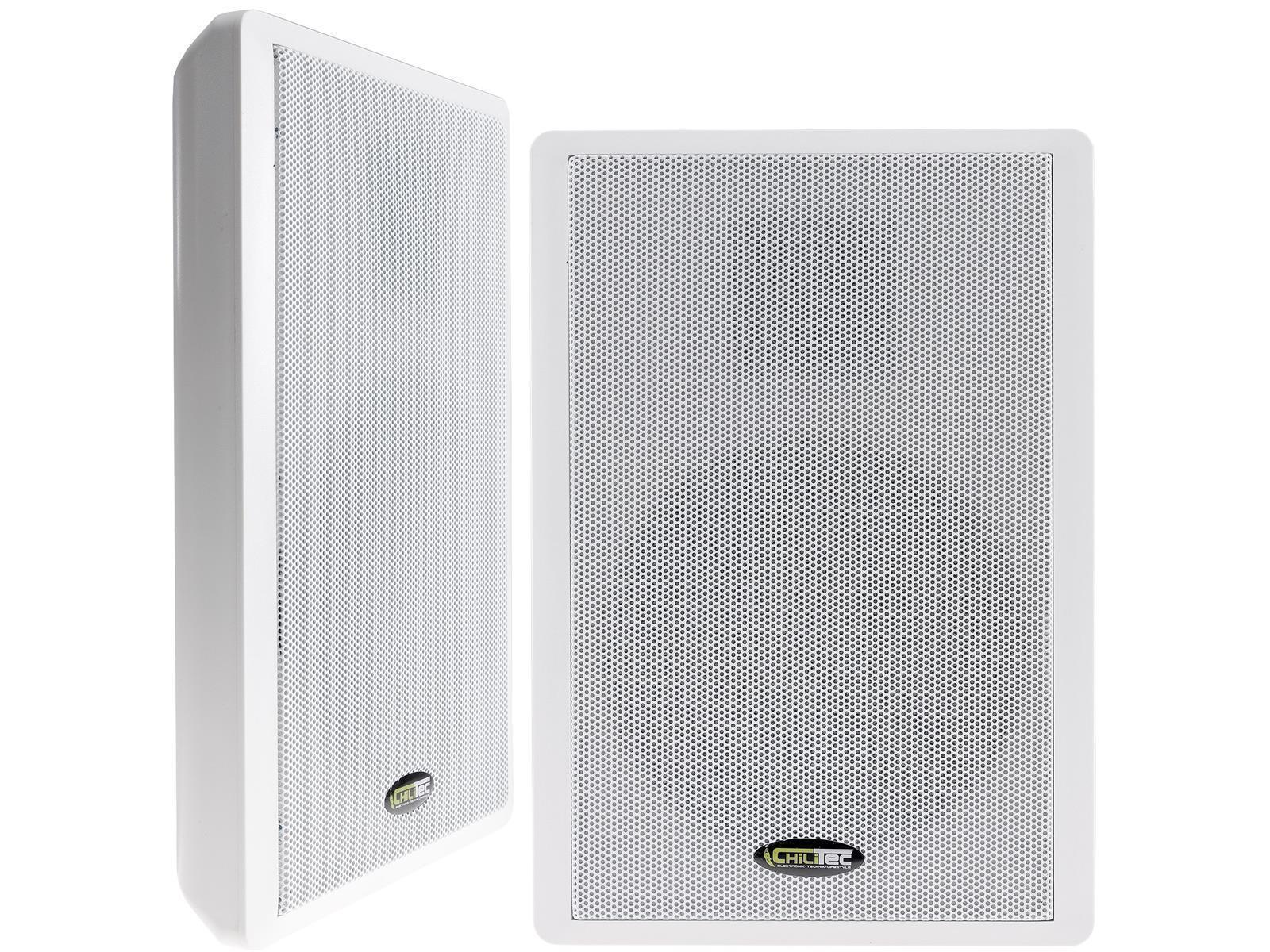 Flatpanel-Lautsprecher, 40W, weißSurround, 4 Ohm, 86dB, 2-Wege, Paar