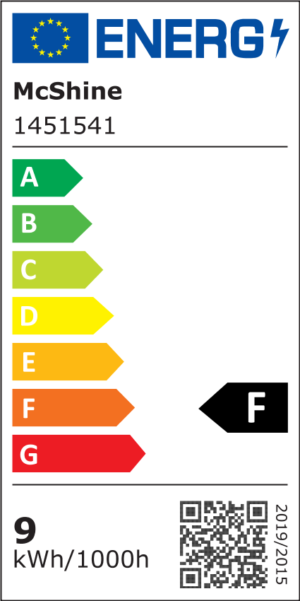 LED-Panel McShine ''LP-914SW'', 9W, 145x145mm, 918 lm, 3000K, warmweiß