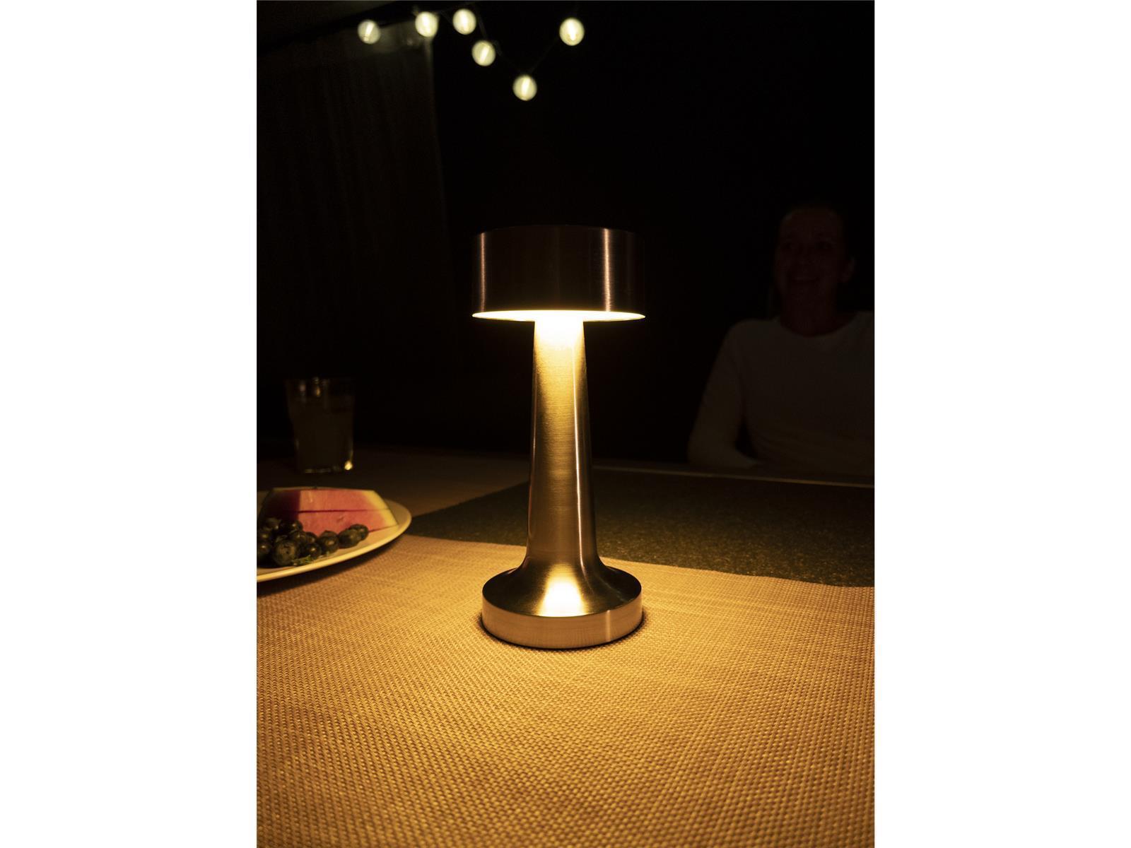 LED-Tischleuchte ROLF KERN „Lounge-1“ gold, Akku, dimmbar
