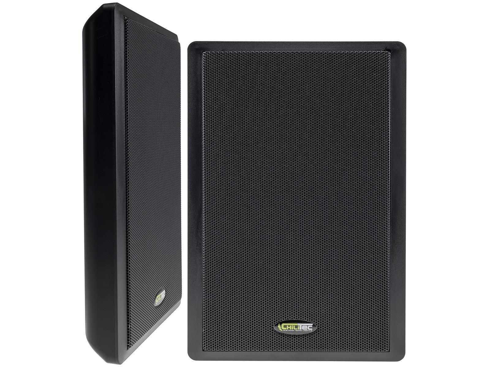 Flatpanel-Lautsprecher, 40W, schwarzSurround, 4 Ohm, 86dB, 2-Wege, Paar