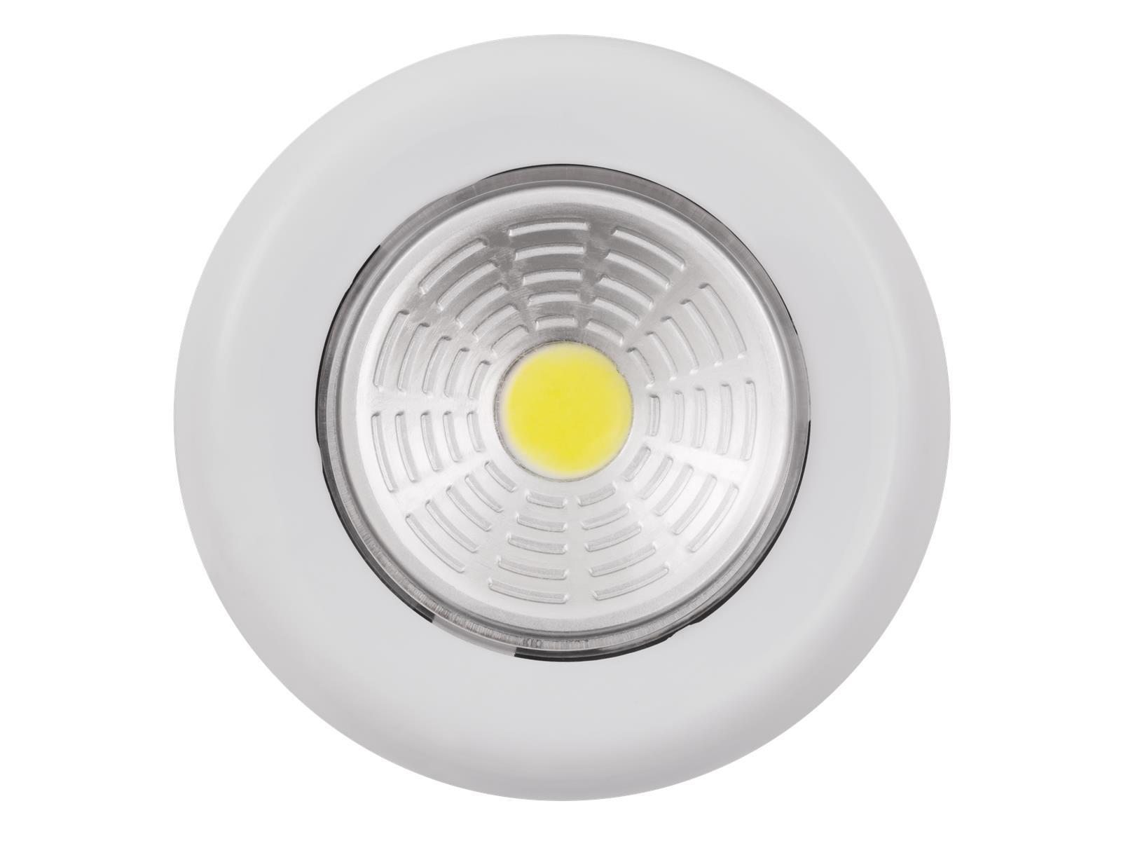 LED-Klebeleuchte McShine ''LK1-COB'' mit Klebefolie, Ø70x22mm, weiß