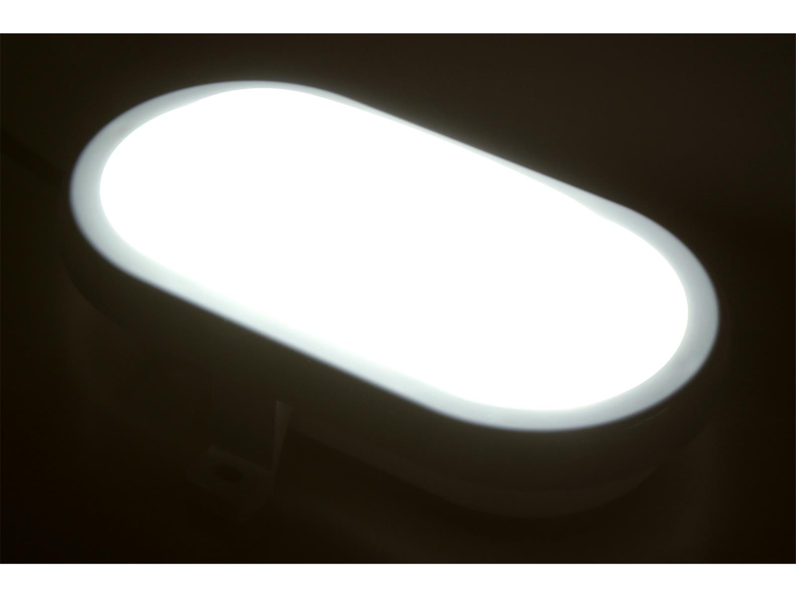 LED Feuchtraumleuchte McShine 450lm, 3000K, 6W, warmweiß, IP65, 170x92x70mm
