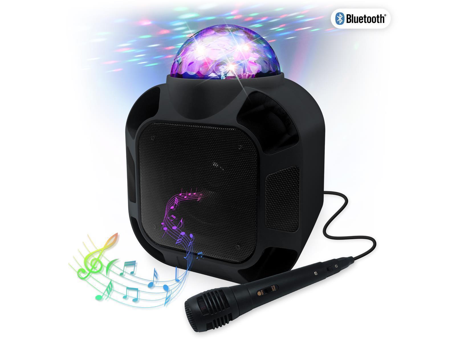 Bluetooth Karaoke- Lautsprecher, mit Mikrofon,12000mAh Akku, Mini USB, AUX