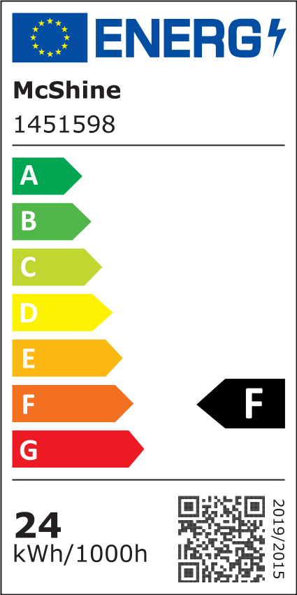 LED Feuchtraumleuchte McShine ''FL-12'', IP65, 2.400 lm, 4000K, 150cm, neutralweiß