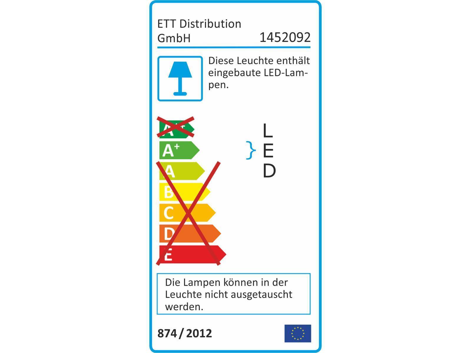 LED-Gartenleuchte McShine ''GL-50W'', 5W, 500 lm, warmweiß, 1,5m Kabel, Erdspieß