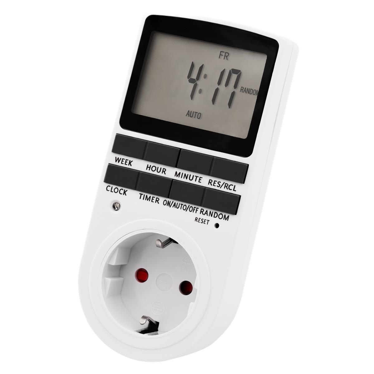 Digitale Zeitschaltuhr McPower ''WZ-10'' 10 Programme, 24Std Timer, 3680W