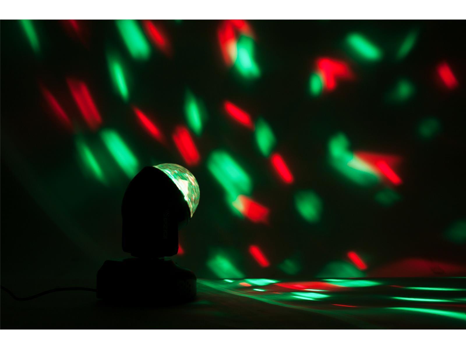 LED-Moving Head IBIZA ''LMH-ASTRO'' 6x RGB LEDs, 18W