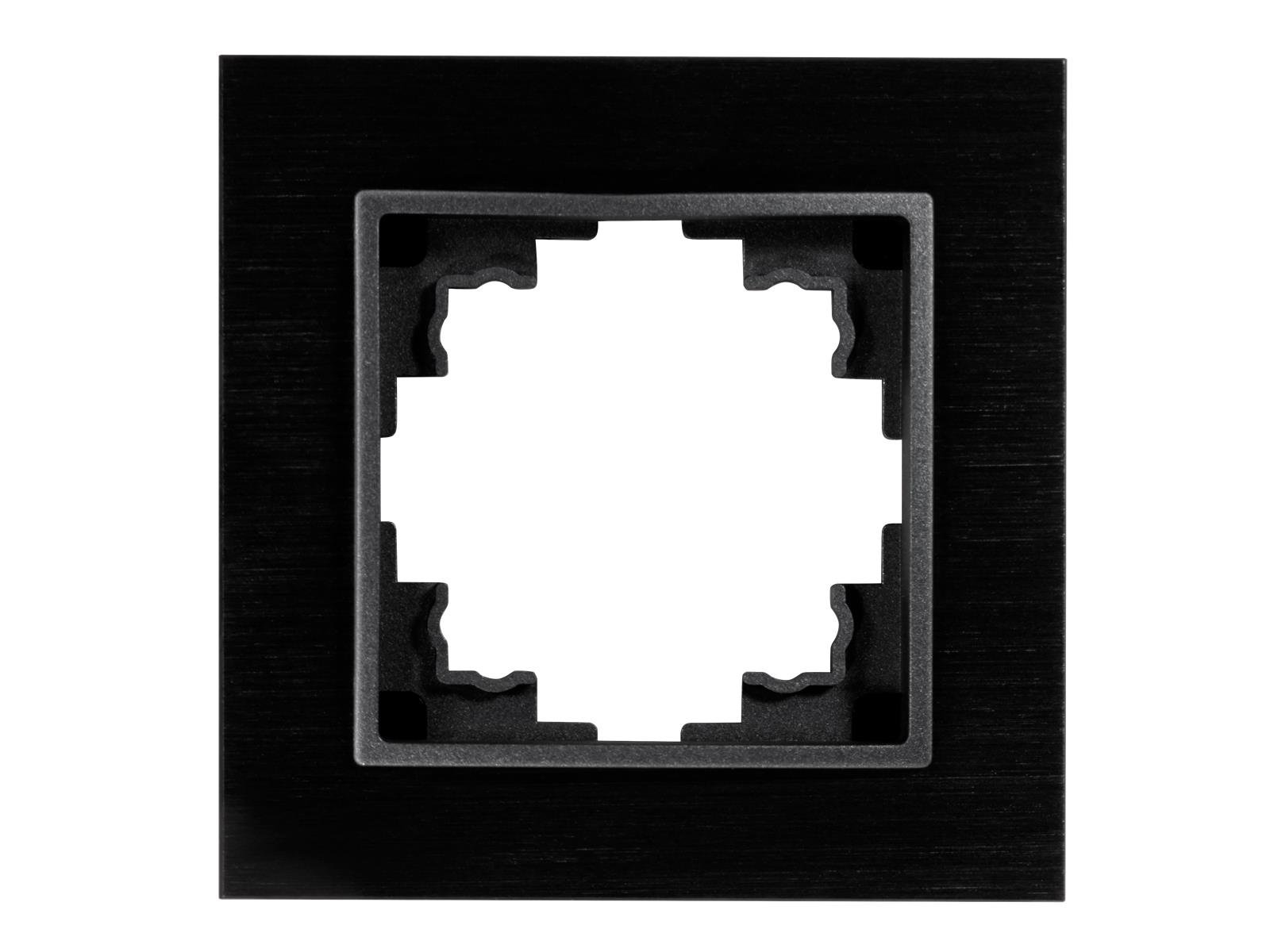 Rahmen McPower ''Flair'', 1-fach, schwarzes Aluminium
