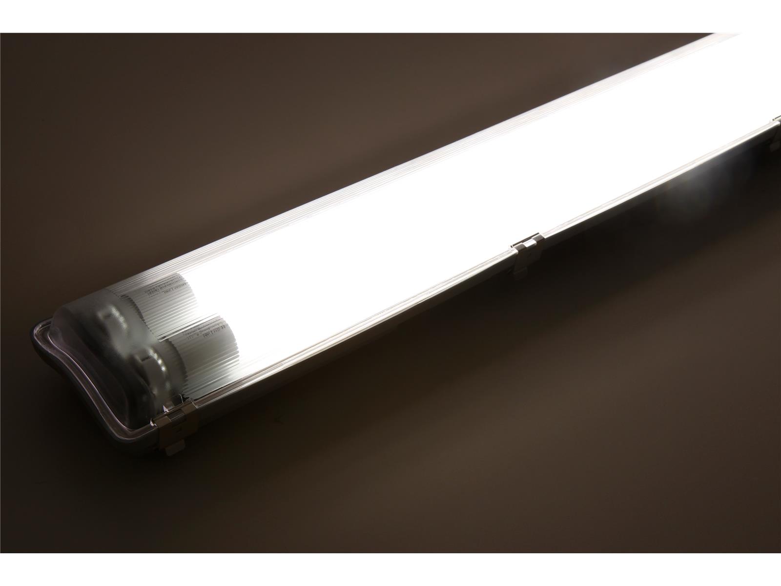 LED-Deckenleuchte für Feuchträume, IP65, 2x 2.000 lm, 4000K, 150cm, neutralweiß