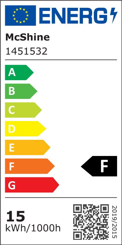 LED-Panel McShine ''LP-1519RN'', 15W, 190mm-Ø, 1.530 lm, 4000K, neutralweiß