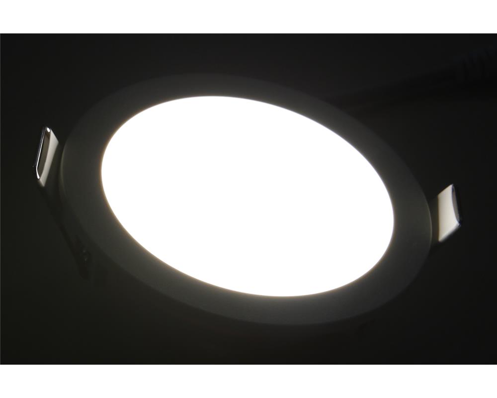 LED-Panel McShine ''LP-90IP'' 5W, 90mm-Ø, 400lm, IP54, 3000K, warmweiß
