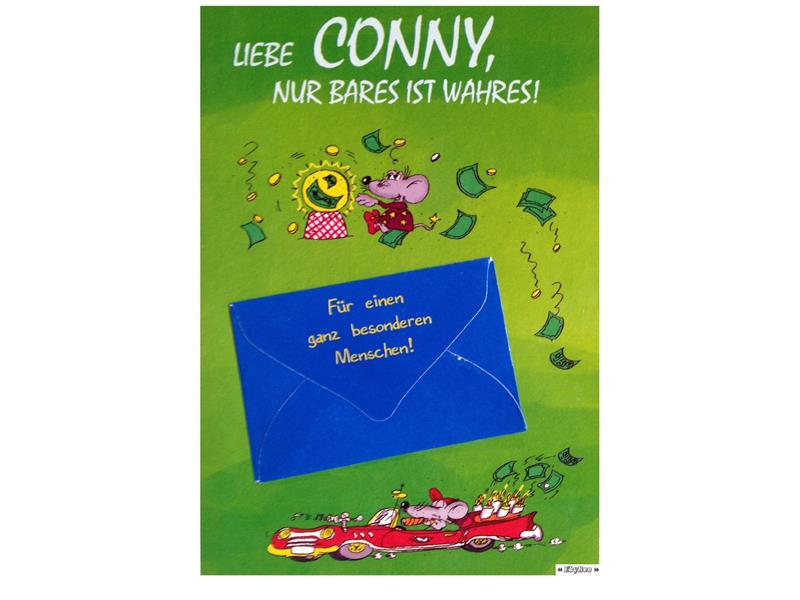 Namenskarte Conny - Albatros Geburtstagskarte