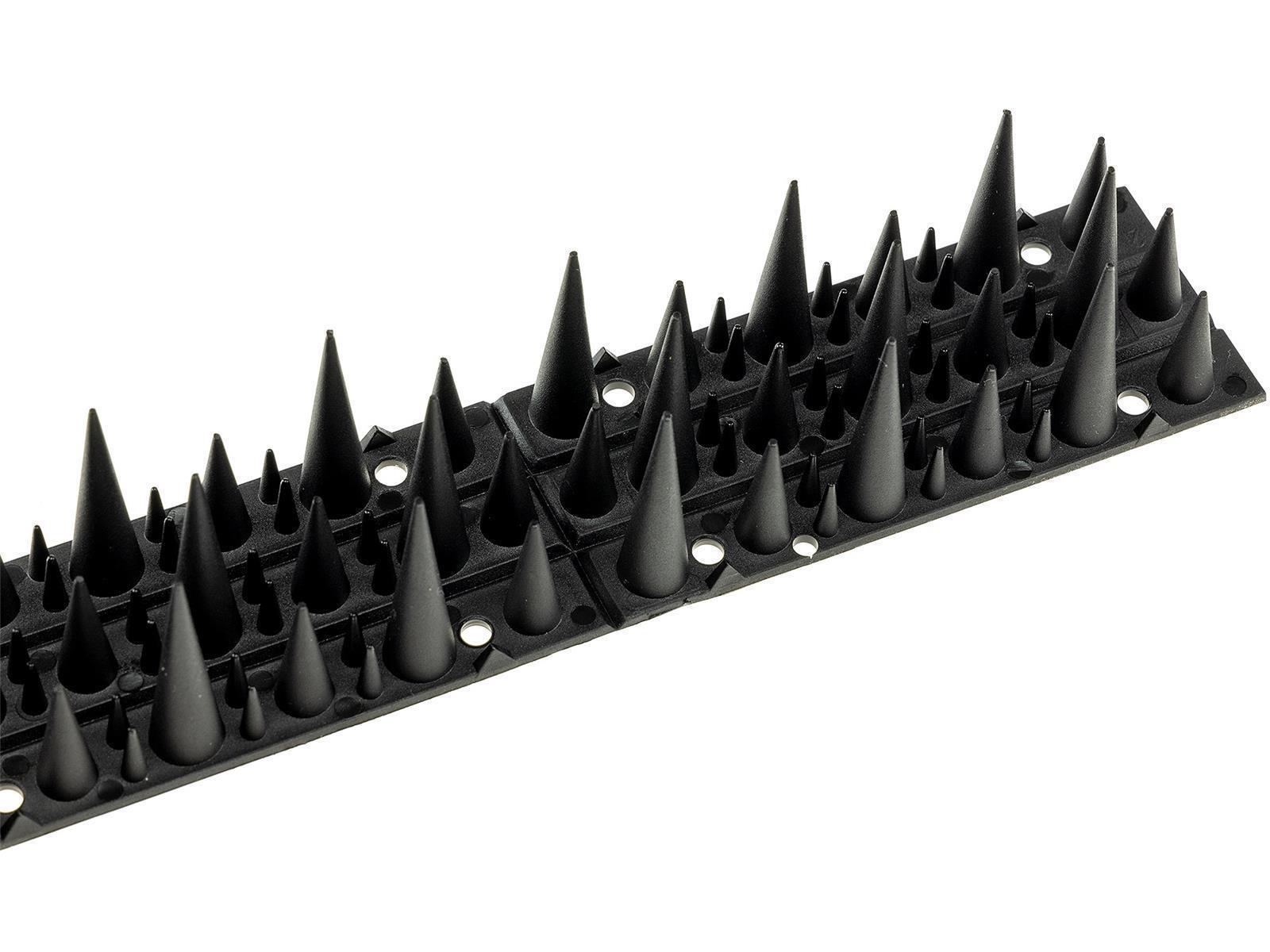 Taubenabwehr Spikes 10er Set Kunststoff, 400x42x36mm, schwarz