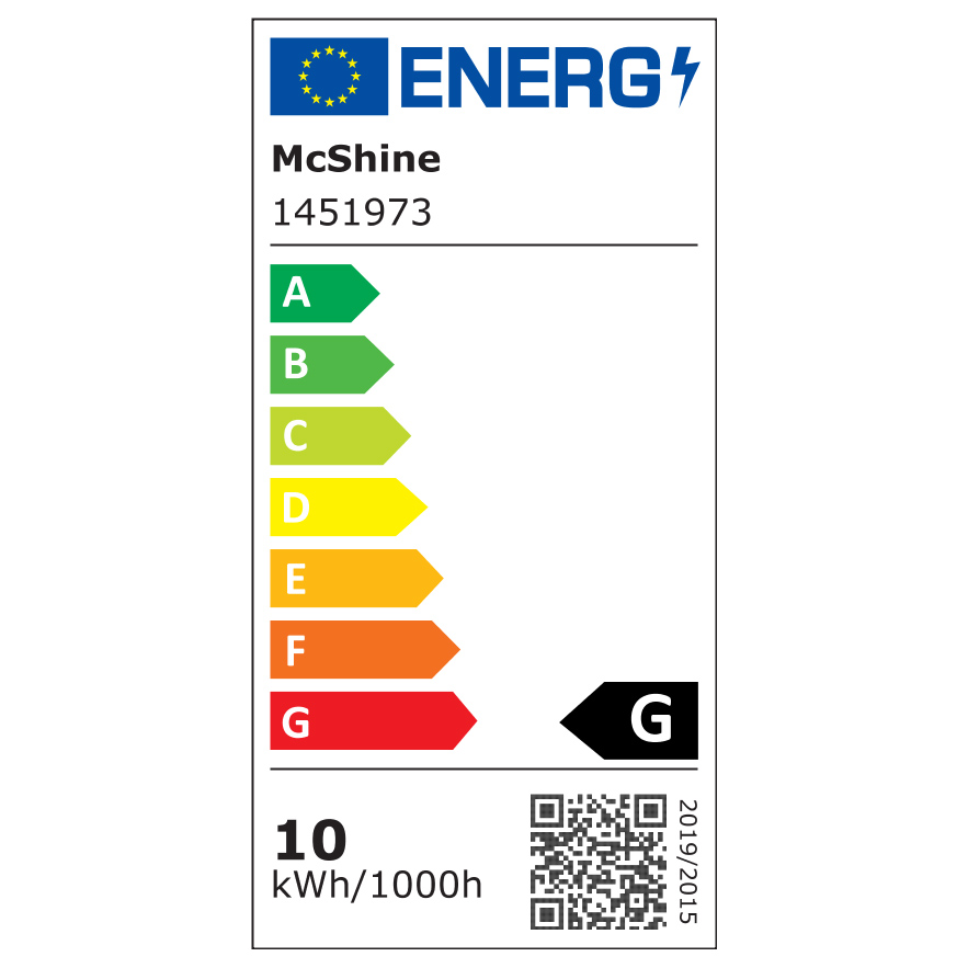 LED-Außenstrahler McShine "SMD-Slim" 10W, 700Lumen, 3000K, warmweiß, IP44