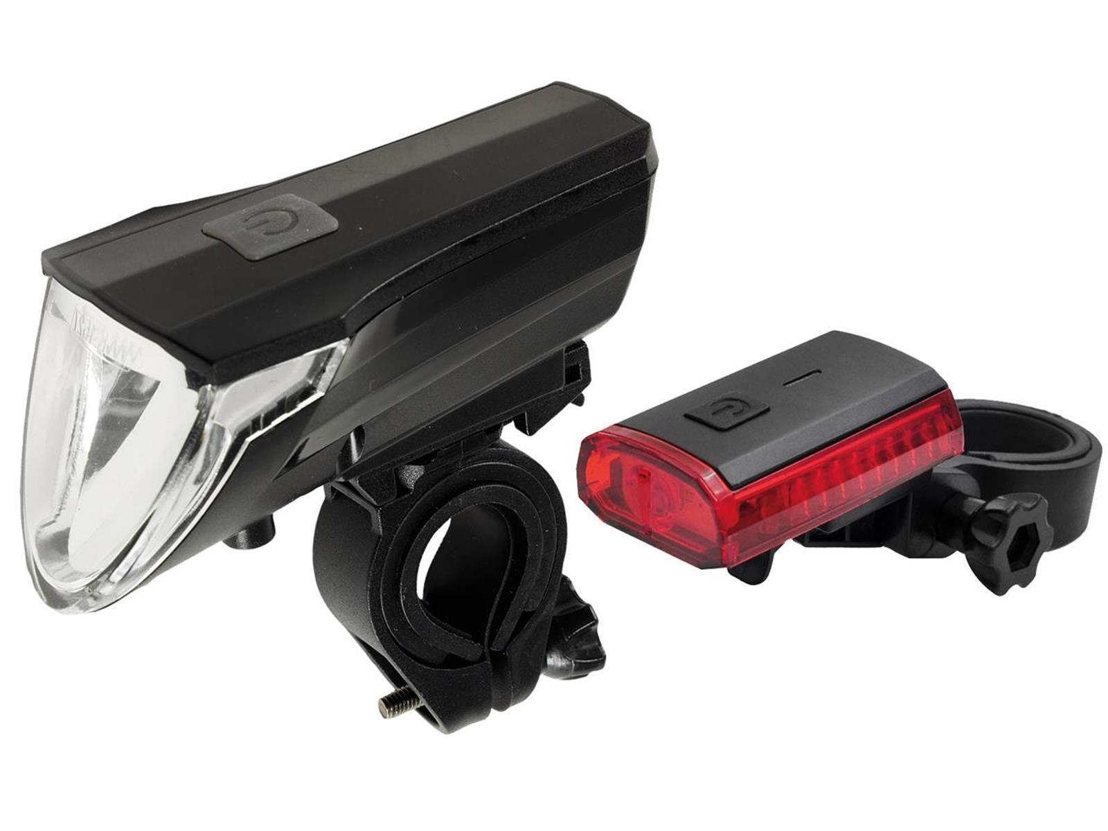 Fahrrad LED-Beleuchtungsset "CFL 60 pro"60Lux, StVZO zugelassen, Lithium-Akku