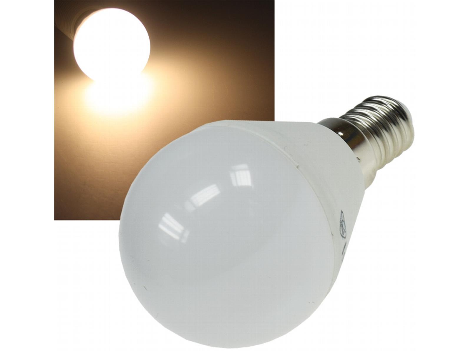 LED Tropfenlampe E14 "T25 SMD" warmweiß 16 SMD LEDs, 3000k, 220lm, 230V/3W, 45mm