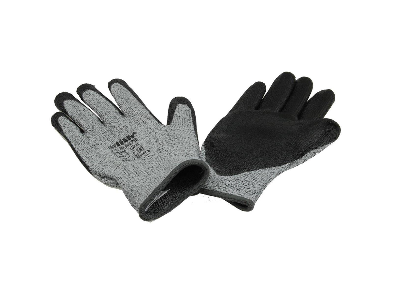 Schnittschutzhandschuhe grau/schwarz PU-Beschichtung, EN388, Größe 11