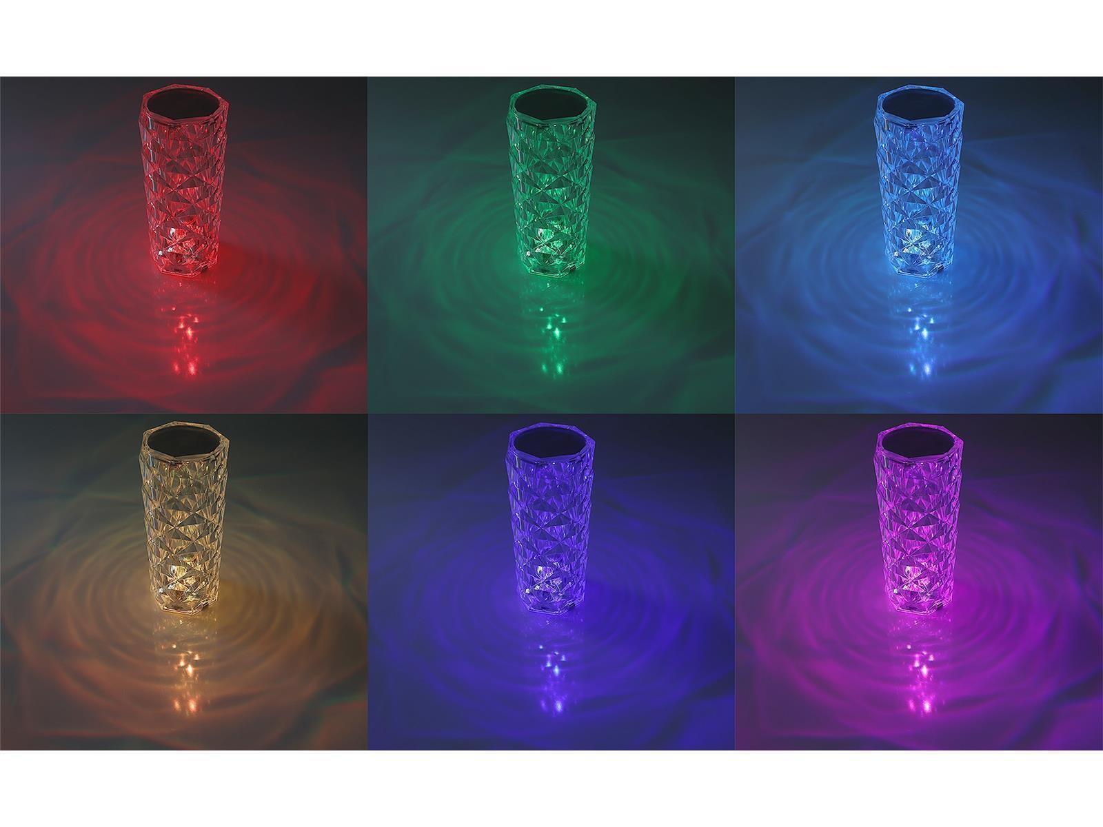LED Akku-Tischleuchte "Foco Bonita" Li-Akku, RGB, ØxH 9x21cm