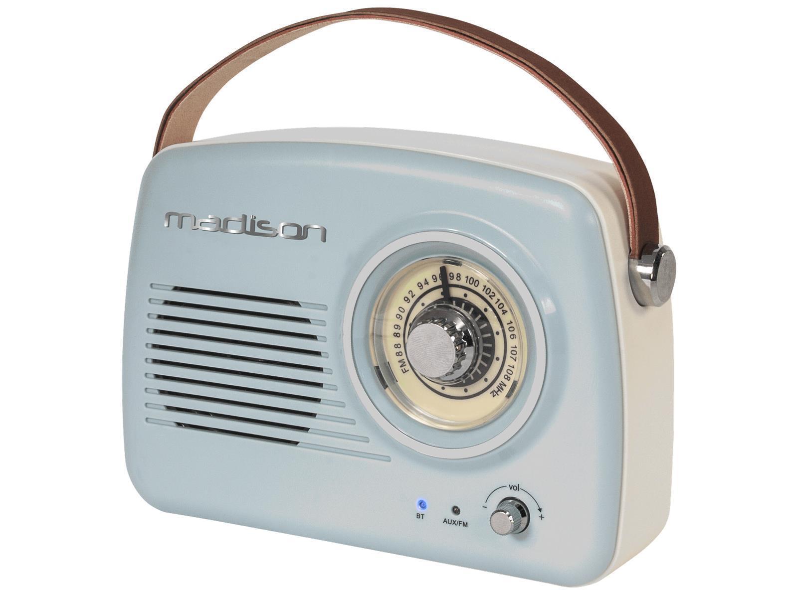 Tragbares Nostalgie Radio FREESOUND-VR40R mit Bluetooth, USB