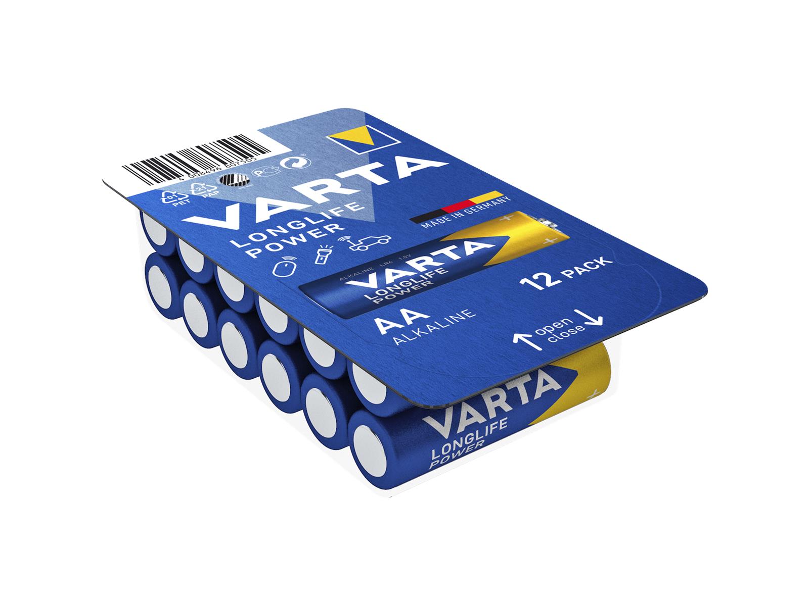 Mignon-Batterie VARTA ''HIGH ENERGY'' 1,5V, Typ AA/LR6, 12er-Pack