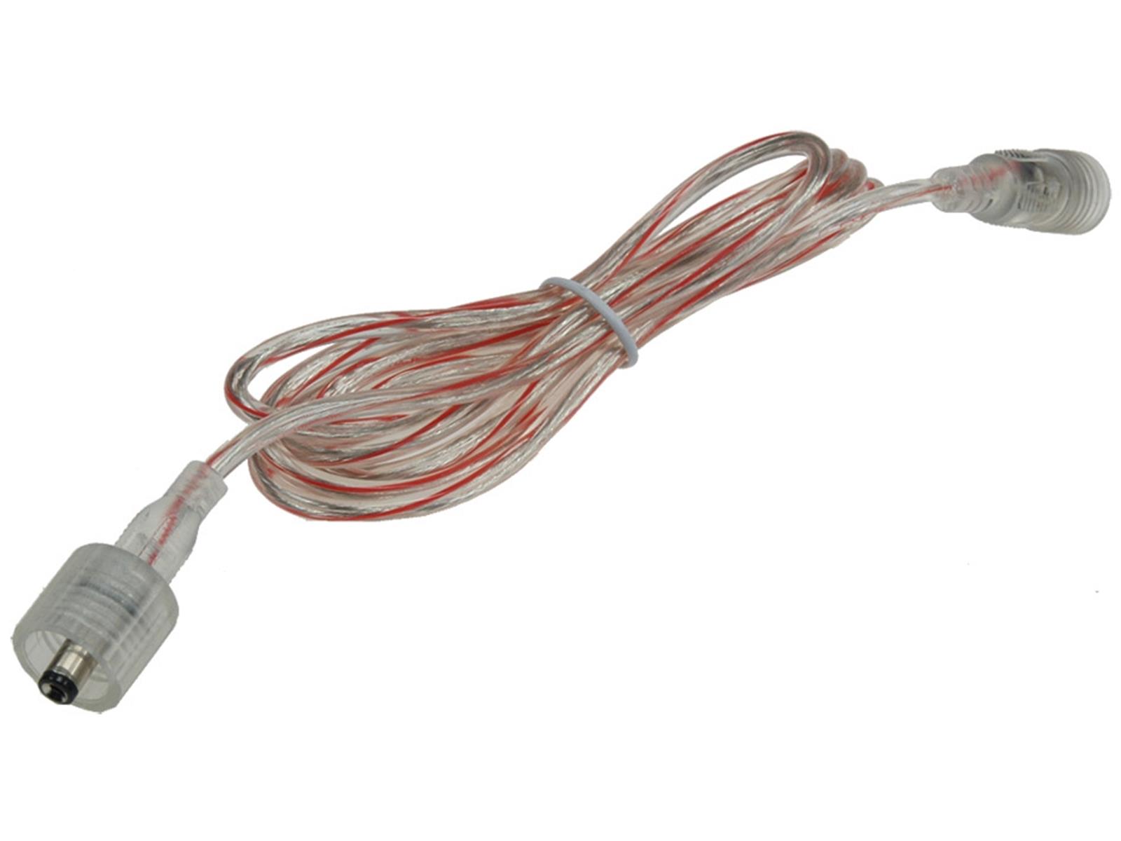 Anschlusskabel für LED-Stripes IP445,5mm Koax, 1,5m, Koax-Stecker/Kupplung