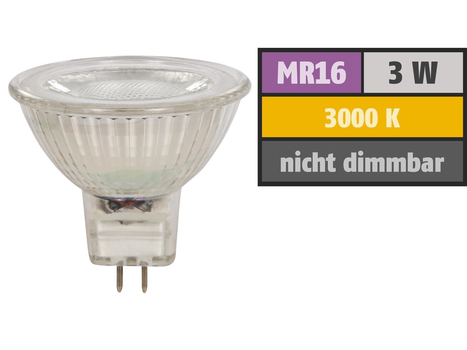 LED-Strahler McShine ''ET10'', MR16, 3W, 300 lm, warmweiß
