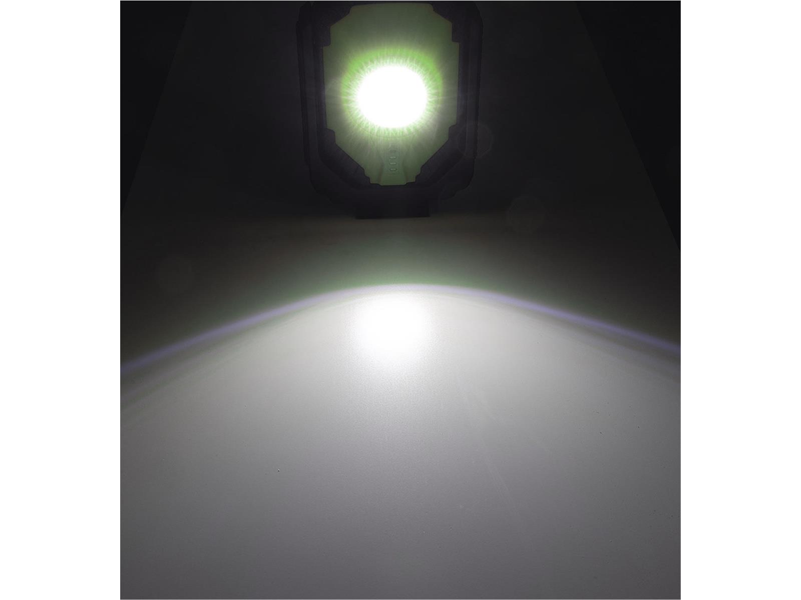 LED Akku-Arbeitsleuchte "CAL COB 500"LiIon Akku, Magnethalter, 15W, 1000lm