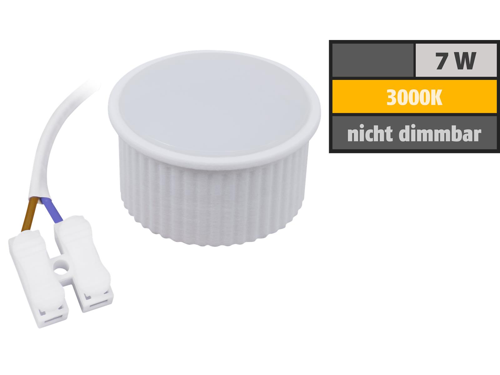 LED-Modul McShine ''PL-70'' 7W, 608Lumen, 230V, 50x25mm, warmweiß, 3000K