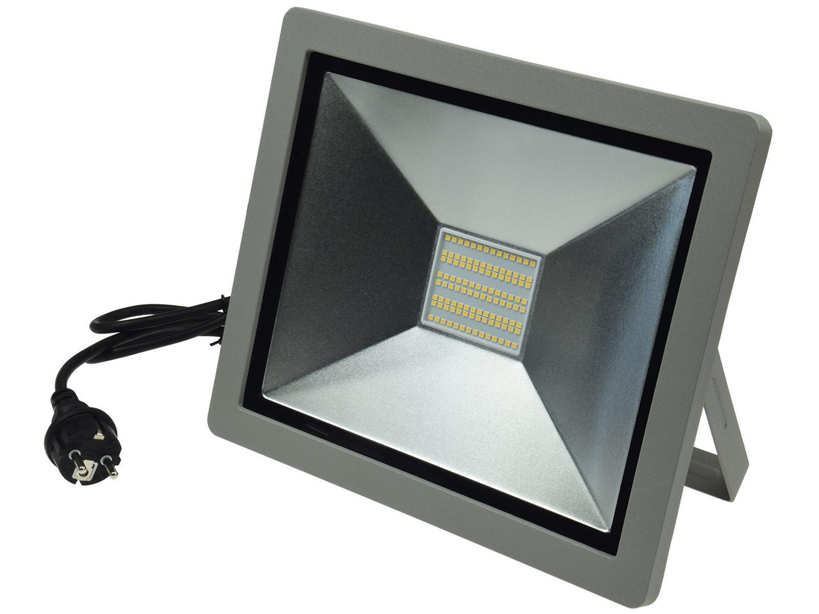 LED-Fluter SlimLine "CTF-SLT 99" silber100W, 9230lm, 4000K, neutralweiß, IP44