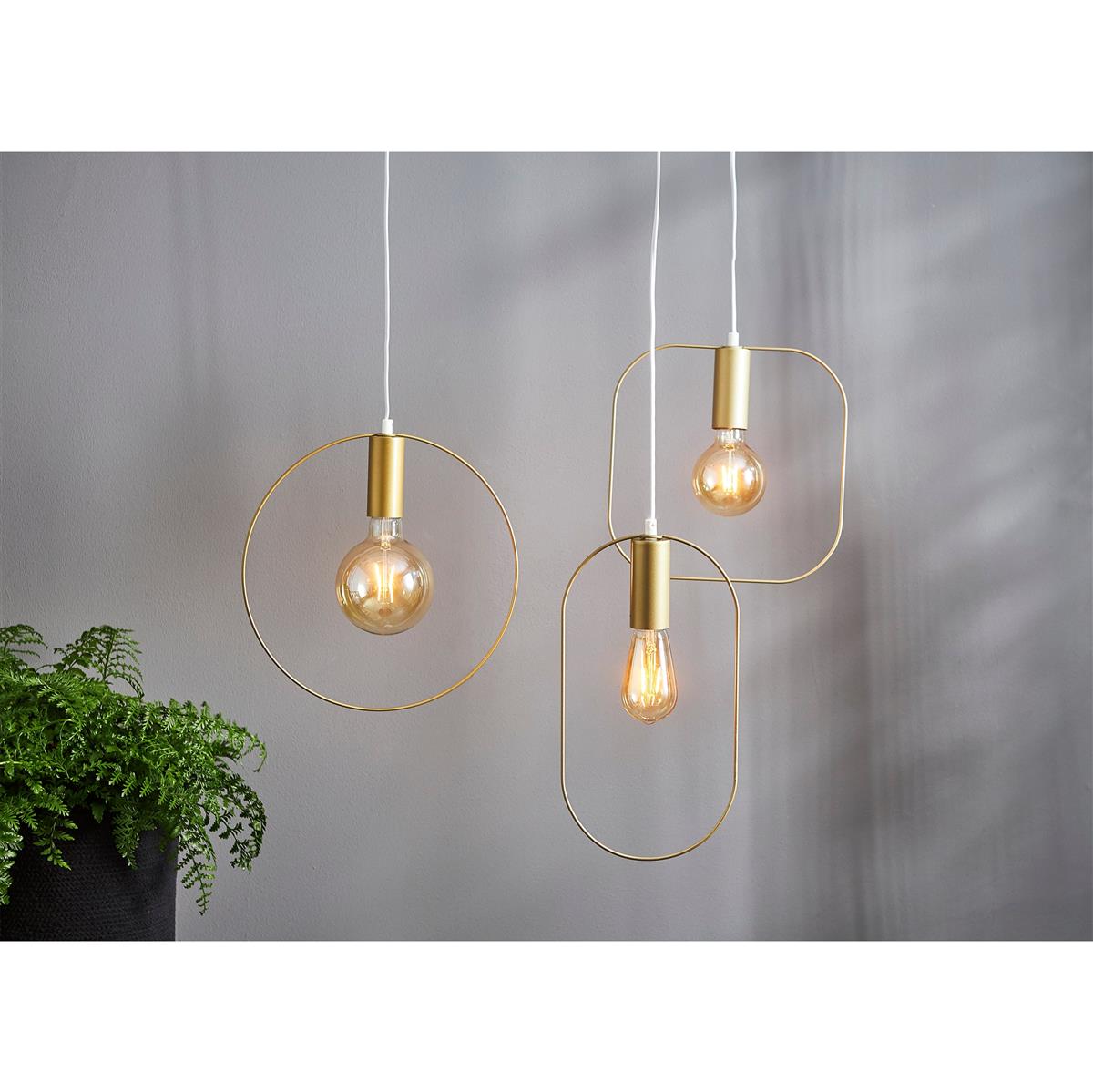 LED-Lampe ''Vintage Gold'', E27, 0,75W,  2000K, 80lm, 12x17,8cm, Amber