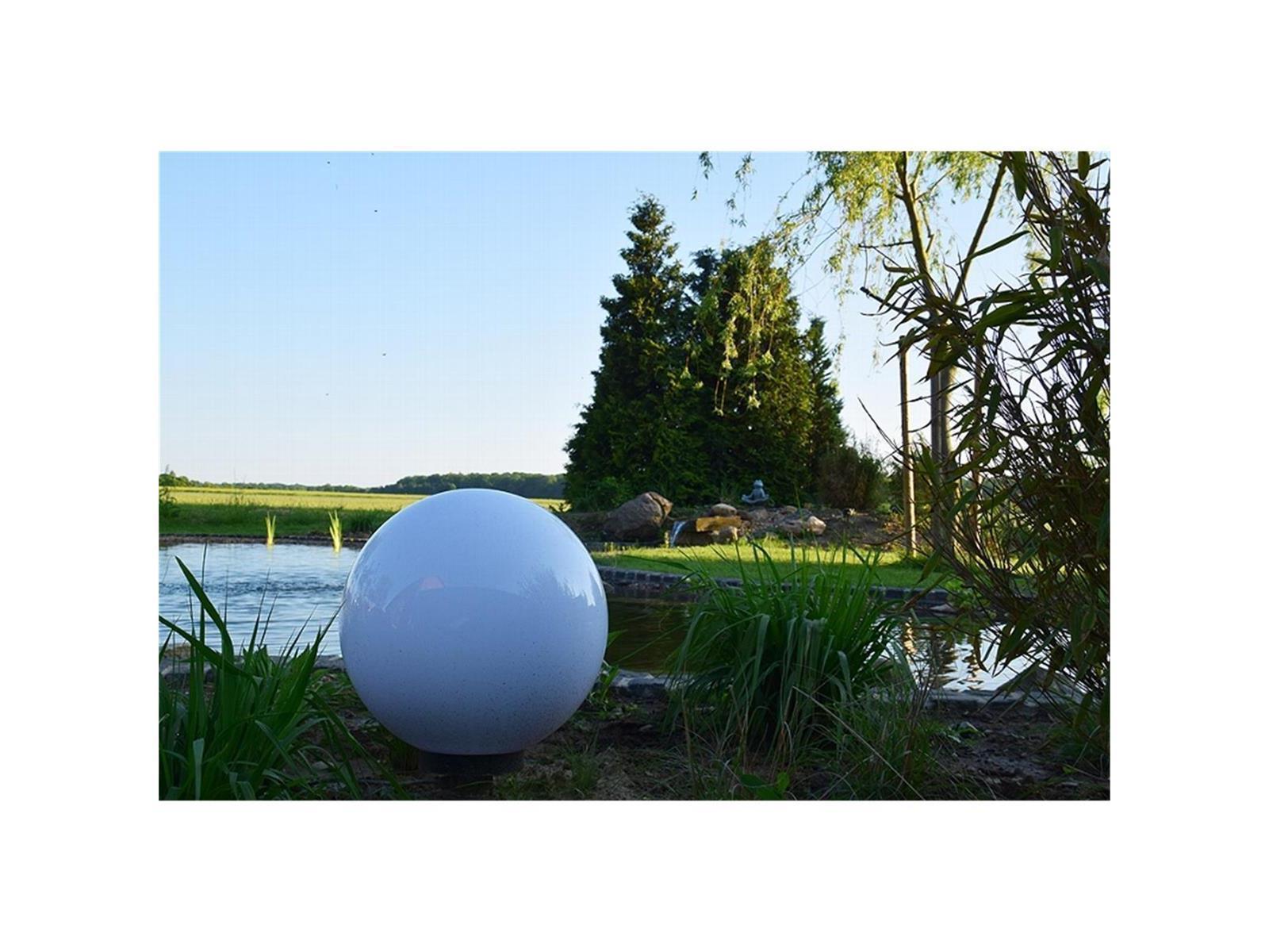 Garten Kugelleuchte Erdspieß "CT-GL30cm"IP44, 230V, 1,5m Kabel, E27 Fassung