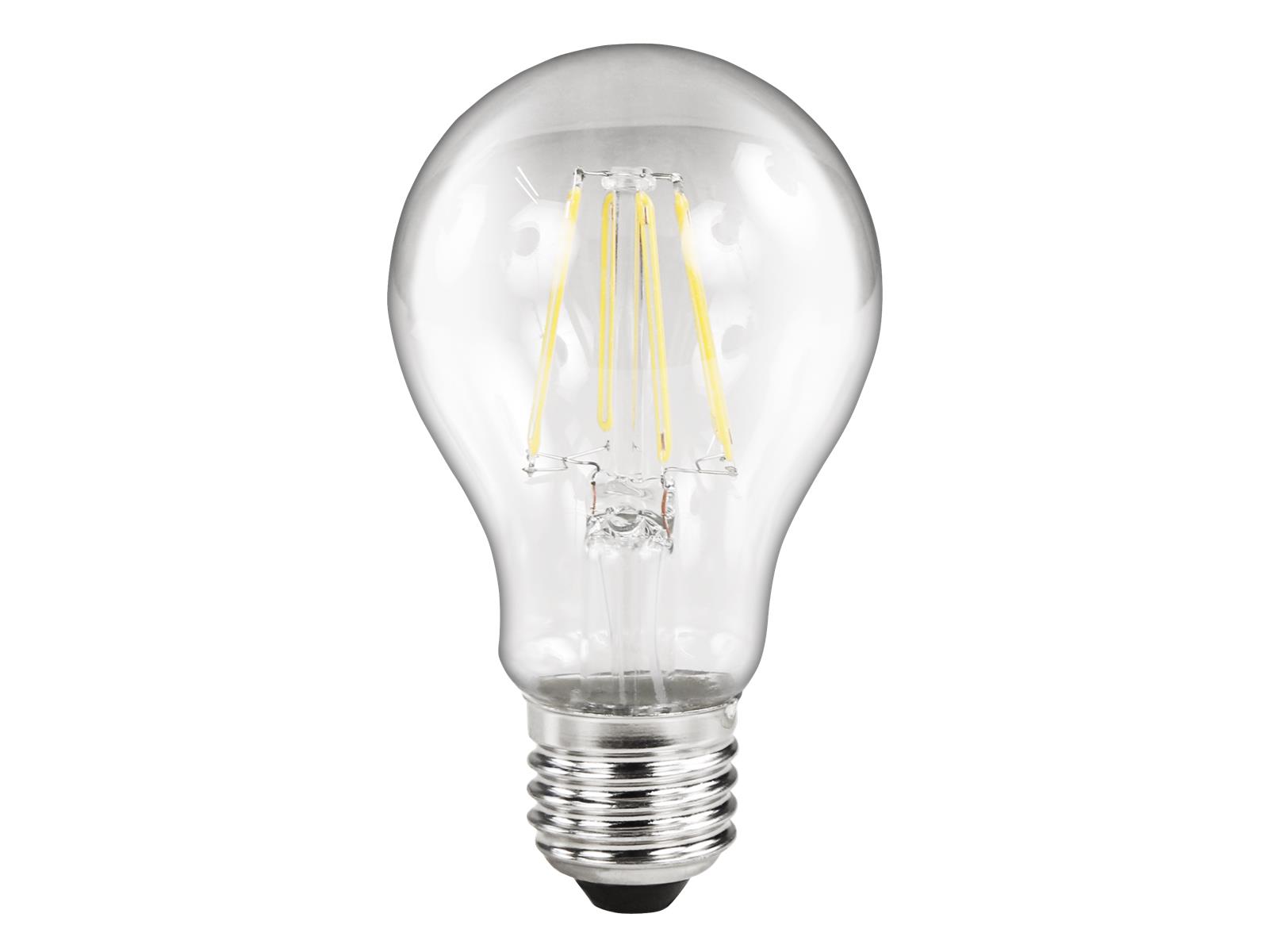 LED Filament Glühlampe McShine ''Filed'', E27, 4W, 490lm, warmweiß, klar