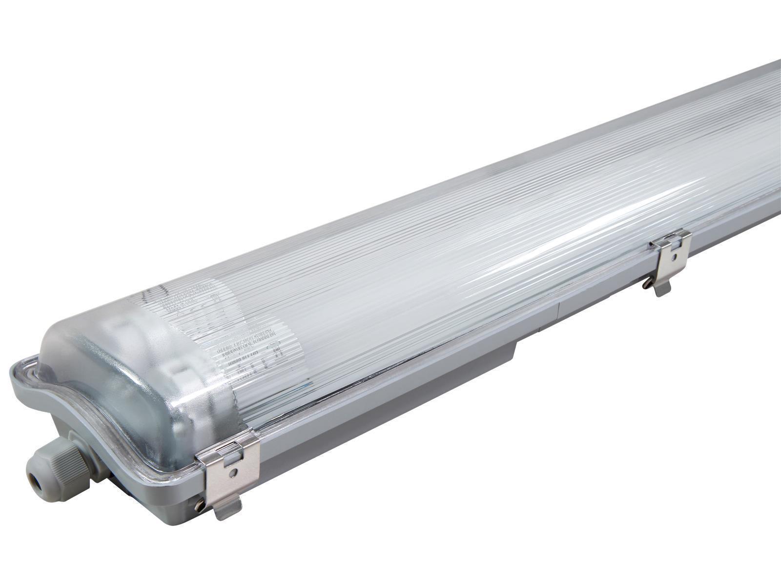 LED-Deckenleuchte für Feuchträume, IP65, 2x 1.700 lm, 4000K, 120cm, neutralweiß
