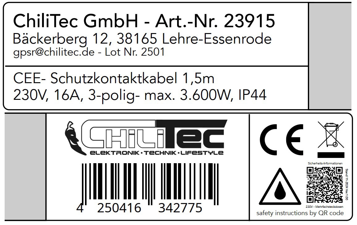 CEE Adapter auf Schutzkontakt-Stecker